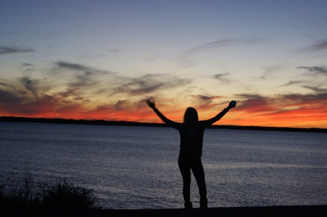 Morgan and a FL sunset